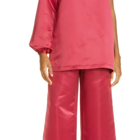 Kimberly Goldson Marsh One Shoulder Satin Dress/Blouse - Picture 8 of 15